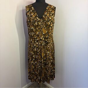 Chico's Brown and Black Dress, EUC, Size3(XL)